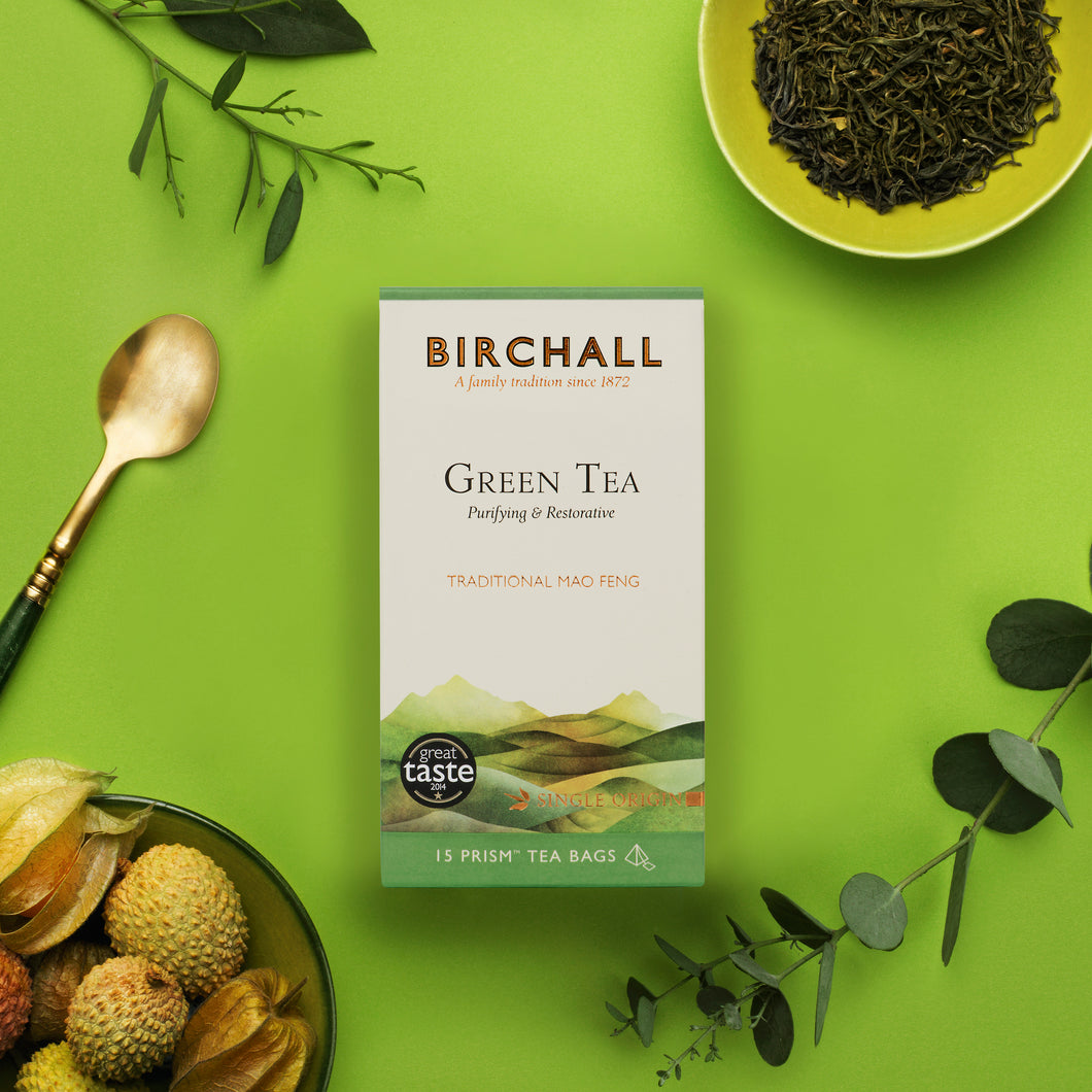 Green Tea 15 Plant Based Prism Tea Bags