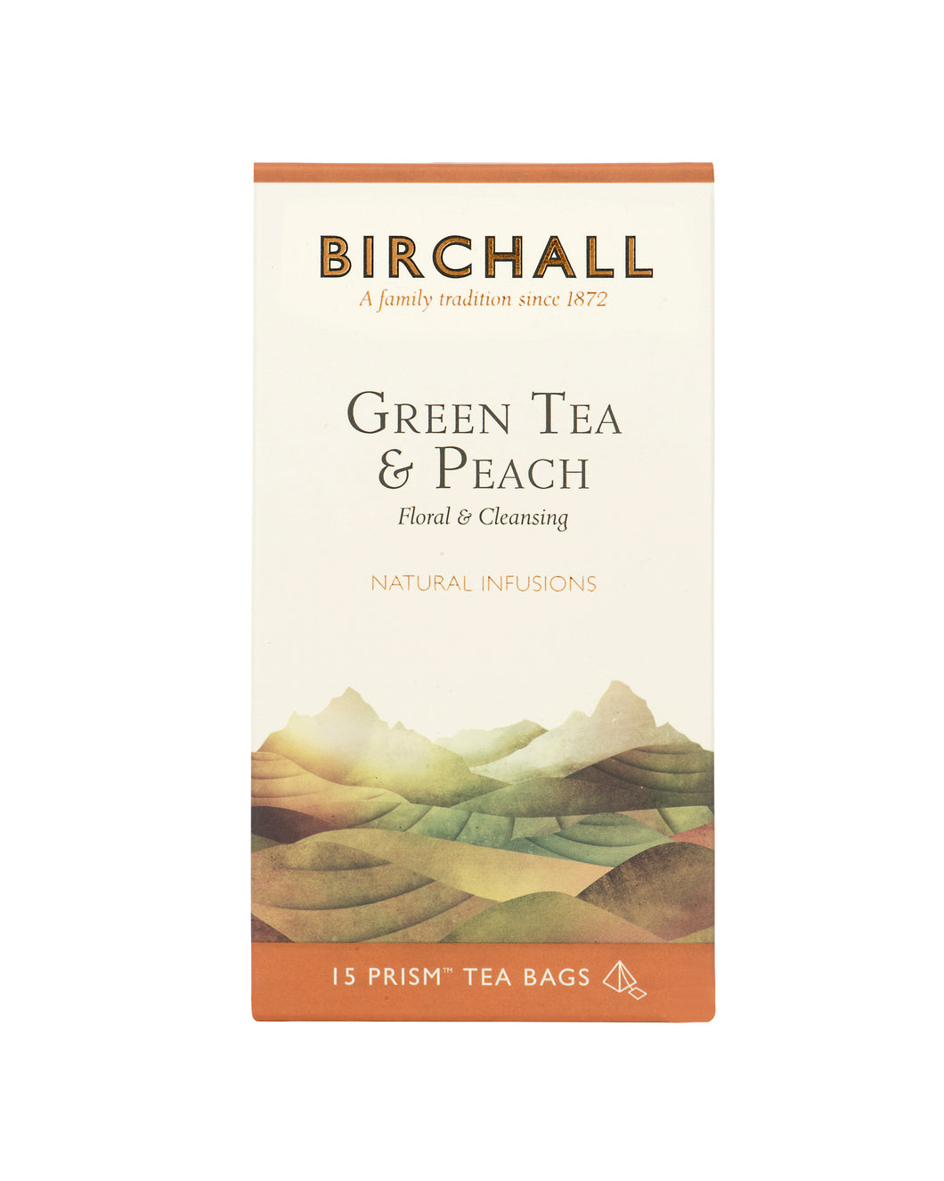 Green Tea & Peach 15 Plant Based Prism Tea Bags